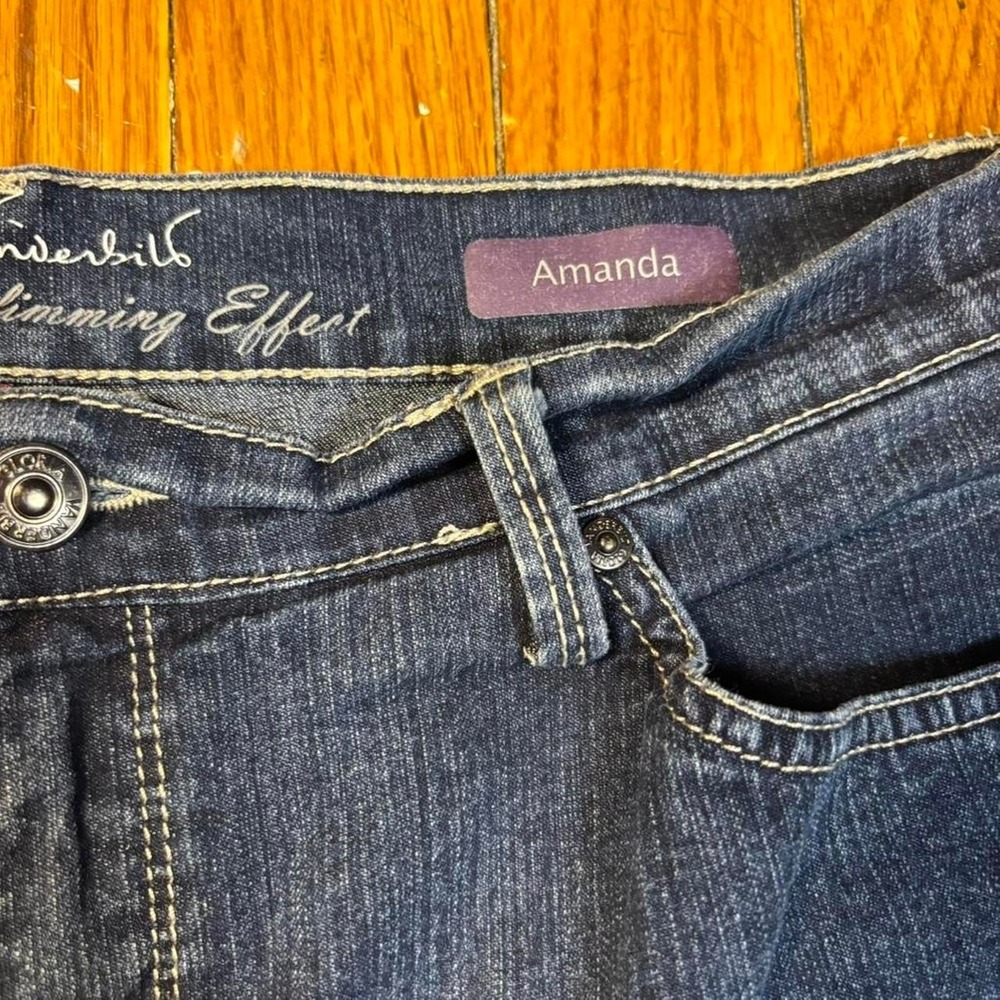 Y2K style Gloria Vanderbilt Amanda capri jeans size 12 - Picture 5 of 8